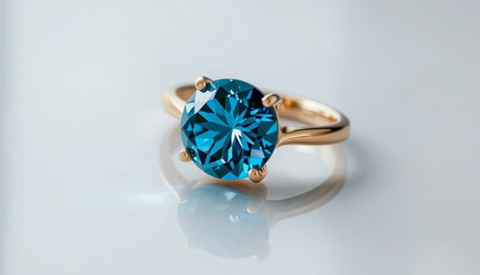 Anillos de compromiso con diamante azul: rareza y belleza en Bodhana - BODHANA