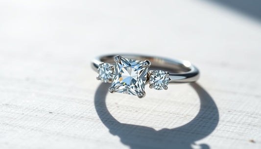 Anillos de compromiso con tres piedras: significado y estilos - BODHANA