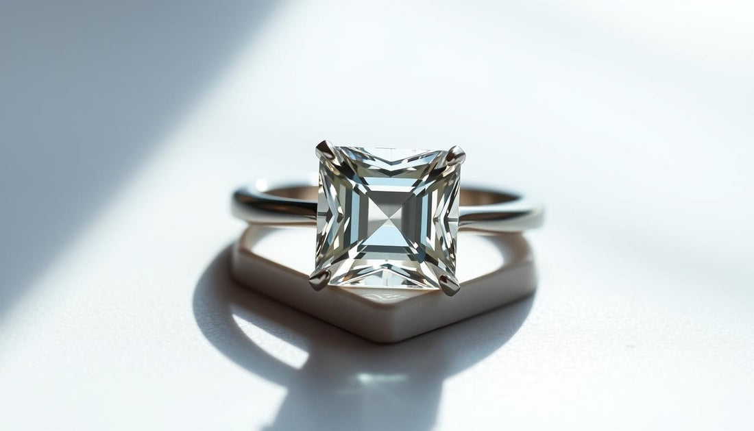 Anillos de compromiso corte princesa o cuadrado: elegancia estructurada - BODHANA