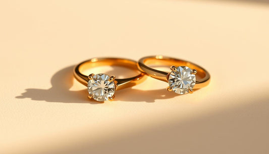 Anillos de compromiso en oro 14k con diamantes lab-grown: lujo accesible - BODHANA