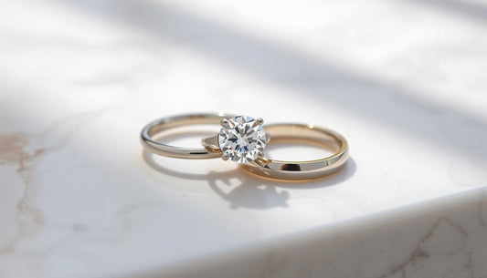 Anillos de compromiso y alianza: cómo combinarlos para un set perfecto en Bodhana - BODHANA