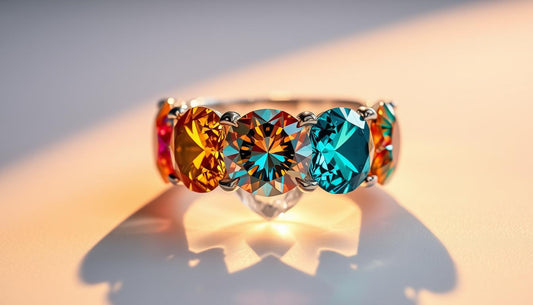 Diamantes de colores en anillos de compromiso: guía completa - BODHANA