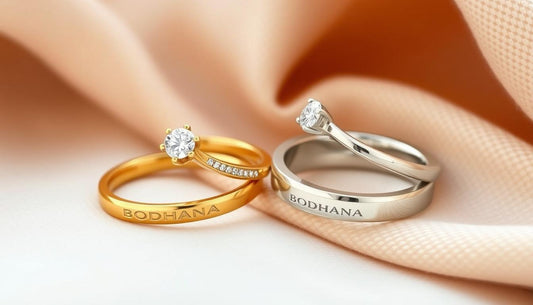 ¿Es mejor un anillo de compromiso de oro o de plata? - BODHANA