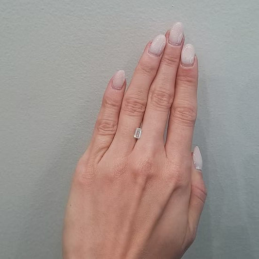 0.80 ct Diamante Lab Corte Esmeralda E SI1 - BODHANA