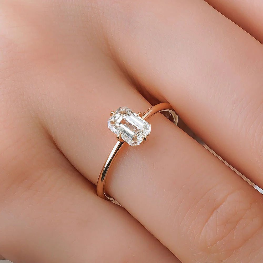 0.80 ct Diamante Lab Corte Esmeralda E SI1 - BODHANA