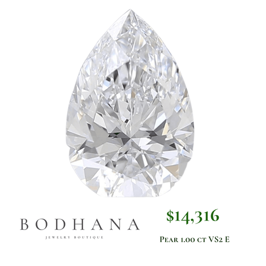 1.00 ct Diamante Lab Pera VS2 E - BODHANA
