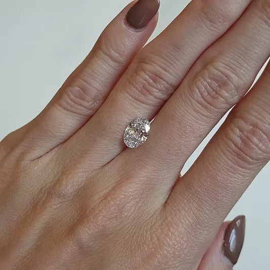 1.52 ct Diamante Lab Corte Oval VS1 E - BODHANA