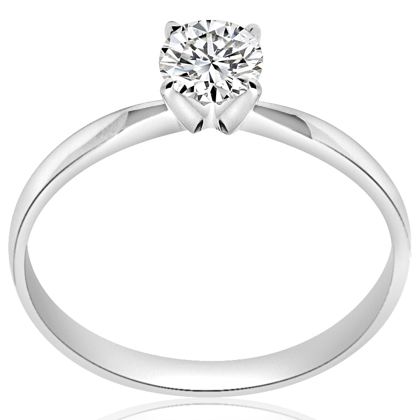 1 ct anillo de compromiso solitario moño en plata fina 925 con Diamante de Laboratorio - BODHANA