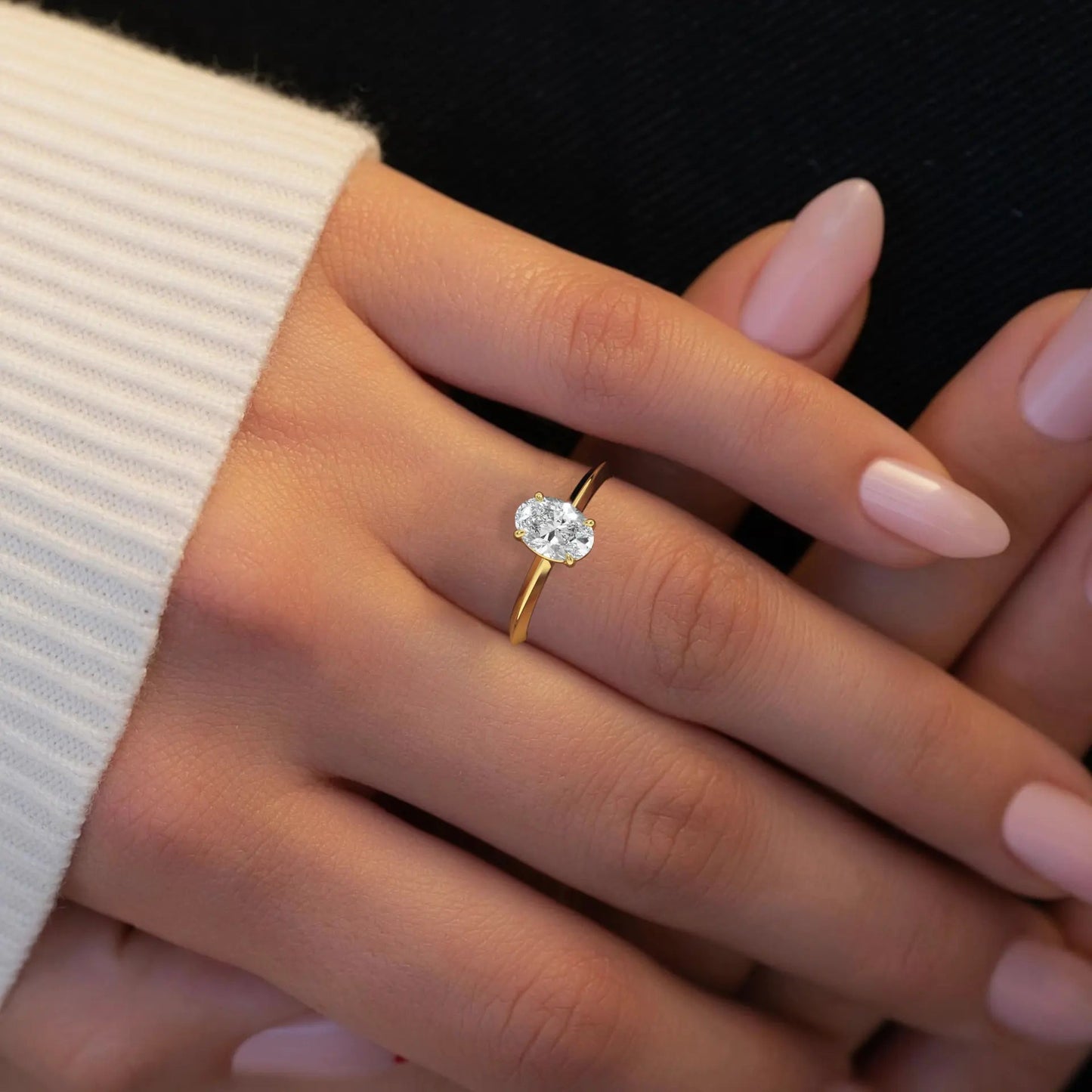 1.01 ct Diamante Lab Oval VVS2 E - BODHANA