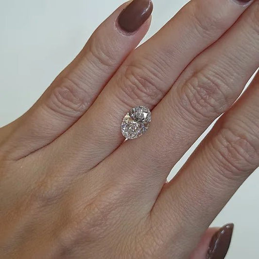 2.08 ct Diamante Lab Corte Oval VVS2 F - BODHANA