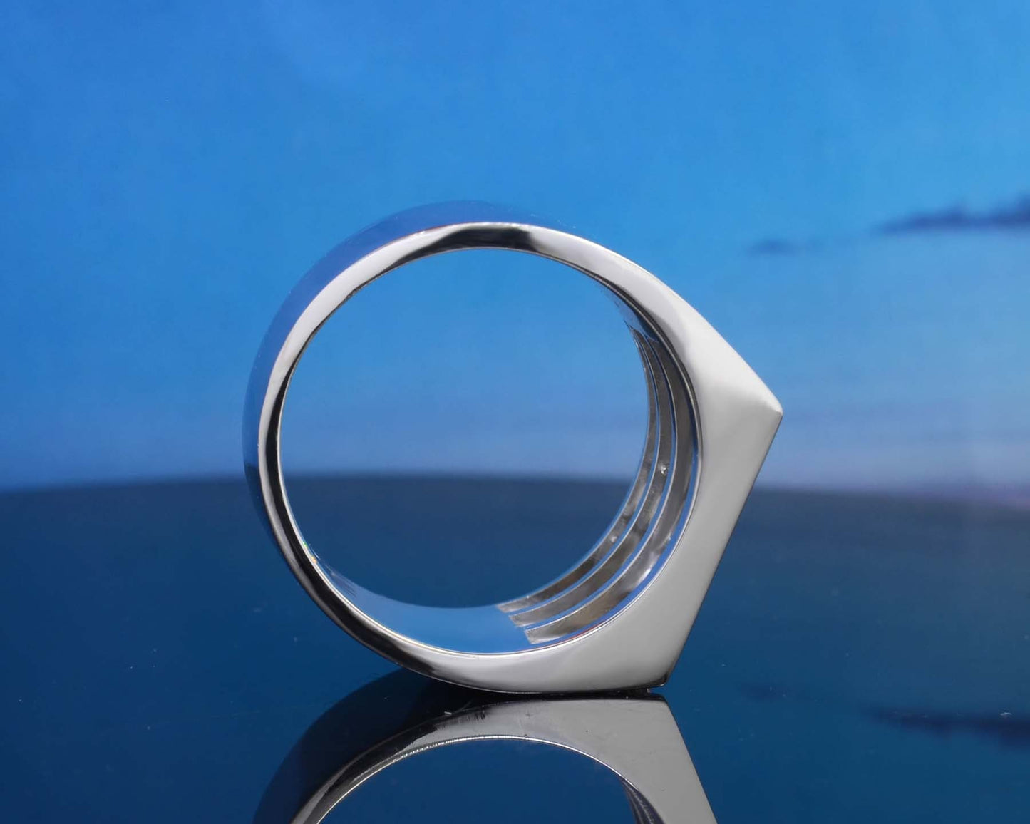 Anillo Hombre Diamantes de Laboratorio Redondos 2.00 Quilates en total