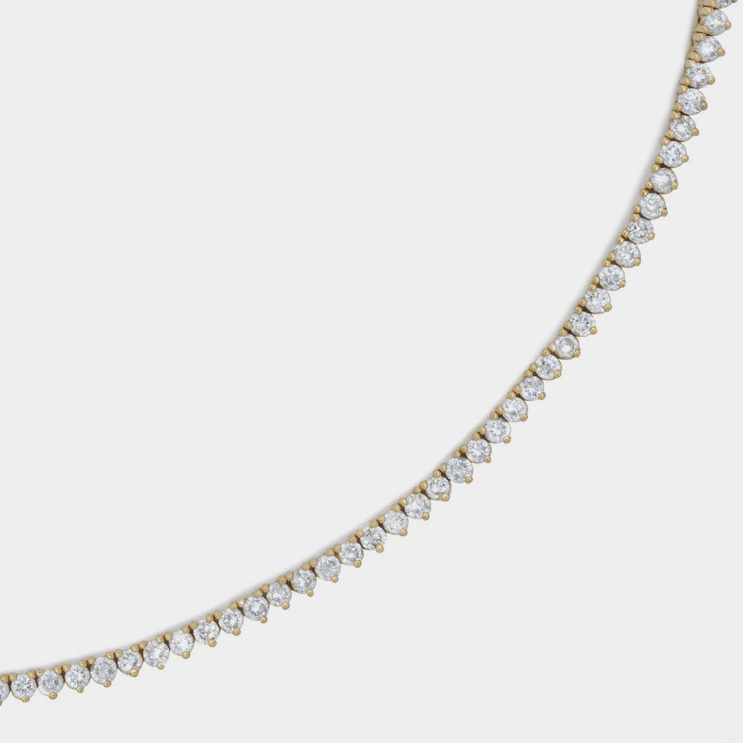 4.60 ct Cadena tipo tenis en oro de 14 Kilates y Diamantes Lab - BODHANA