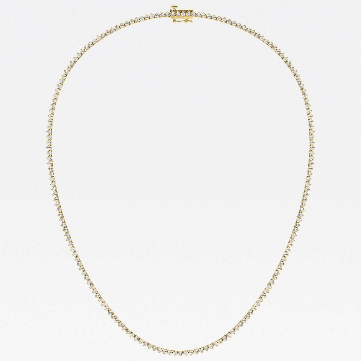 5 - 8 ct Cadena Tenis oro 14 Kilates y Diamantes Lab Certificados - BODHANA