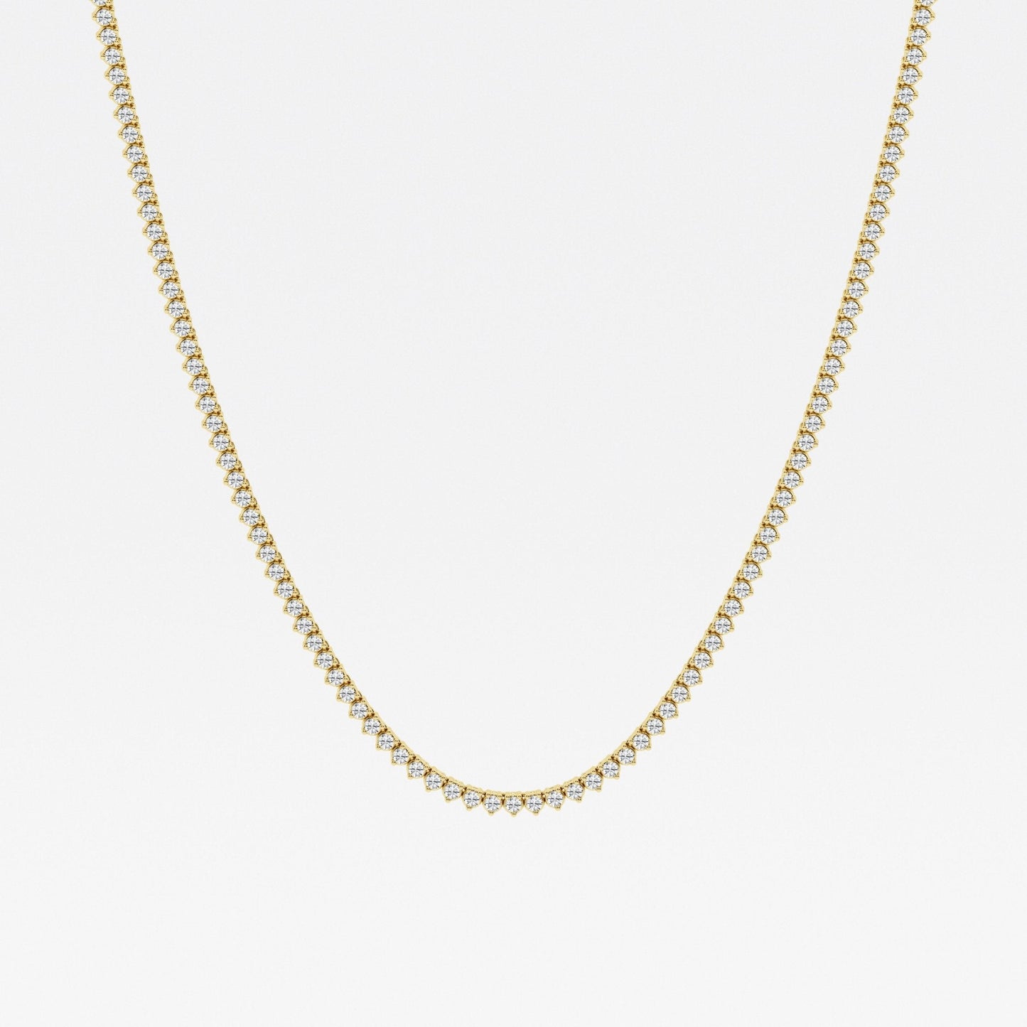 5 - 8 ct Cadena Tenis oro 14 Kilates y Diamantes Lab Certificados - BODHANA