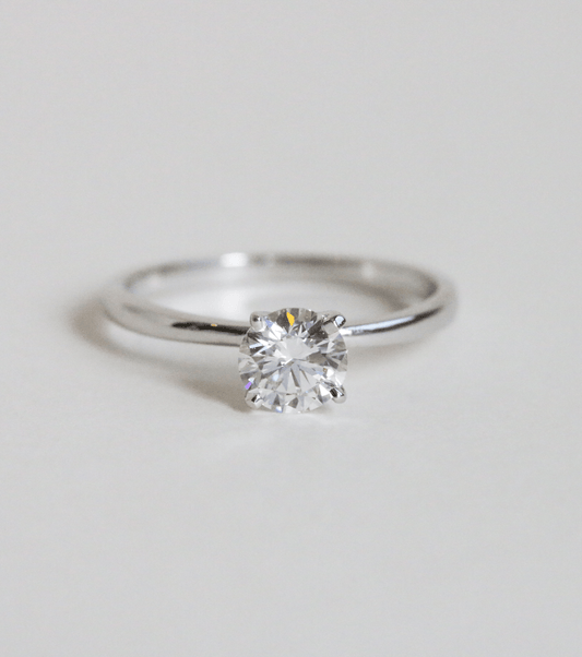 Anillo de Compromiso en Plata Fina 925 Diamante 0.50 ct - BODHANA