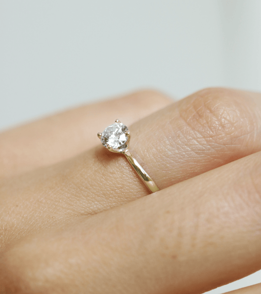 Anillo de Compromiso en Plata Fina 925 Diamante 0.50 ct - BODHANA