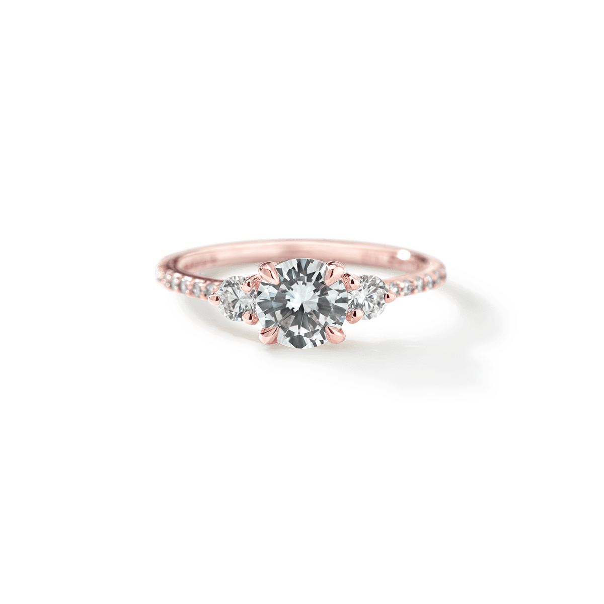 Anillo Diamantes Laterales y Pavé - bodhana
