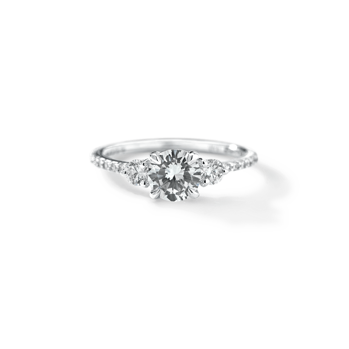 Anillo Diamantes Laterales y Pavé - bodhana