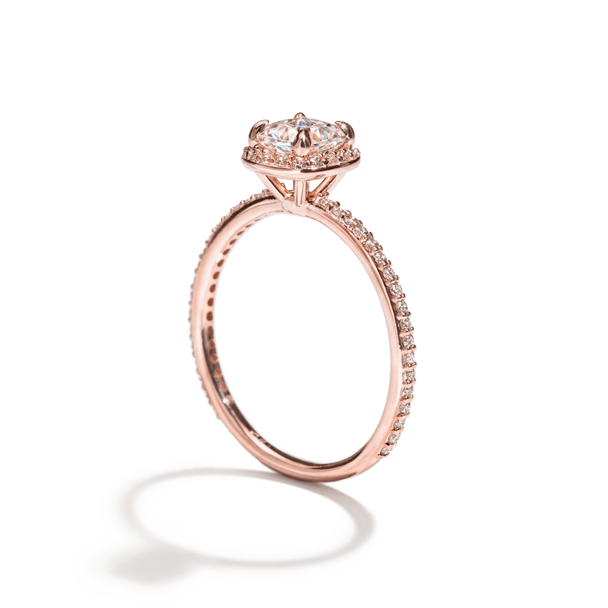 Anillo Montura Halo Pavé - bodhana