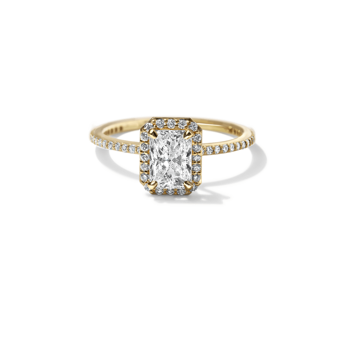Anillo Montura Halo Pavé - bodhana