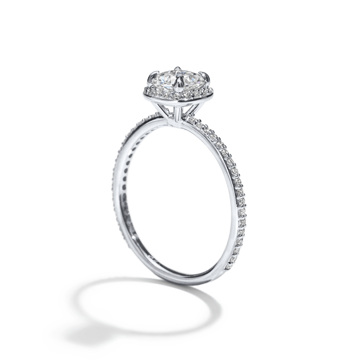 Anillo Montura Halo Pavé - bodhana