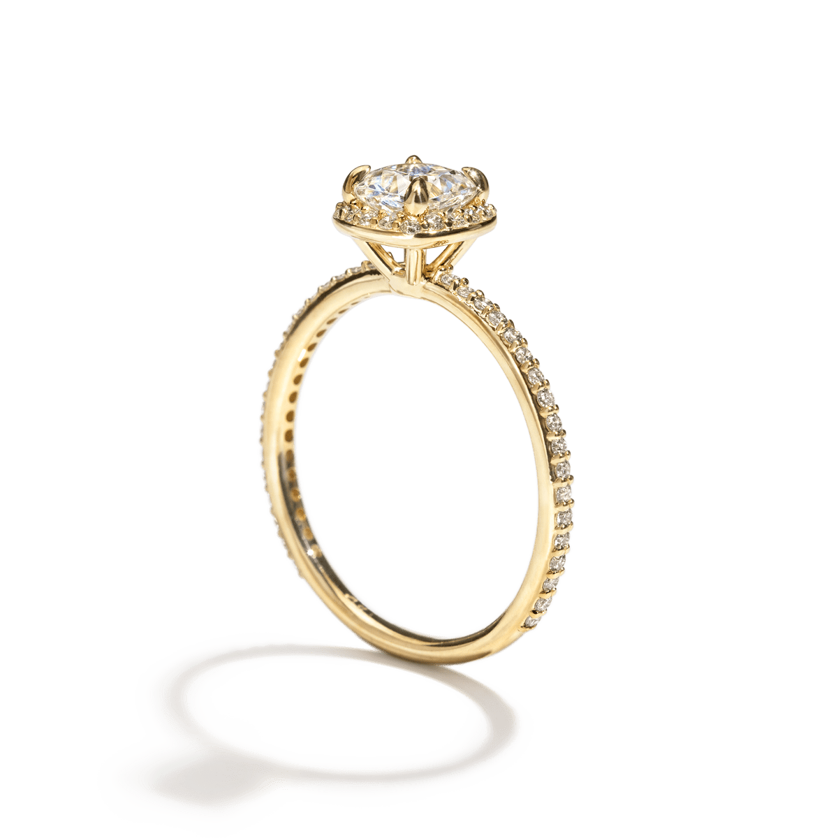 Anillo Montura Halo Pavé - bodhana