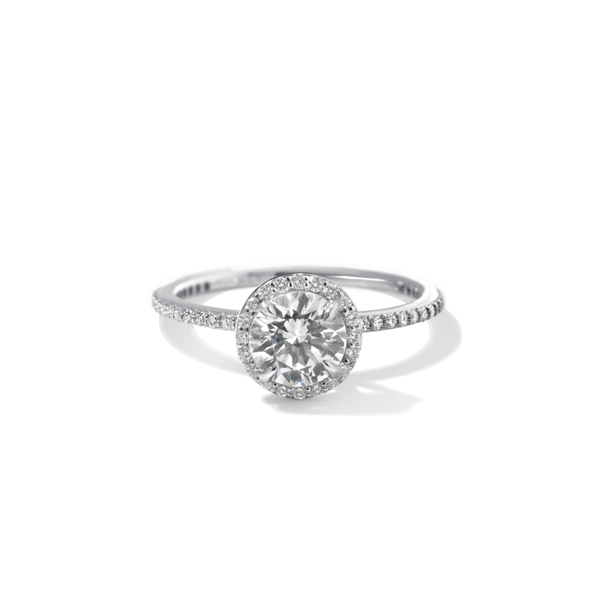 Anillo Montura Halo Pavé - bodhana
