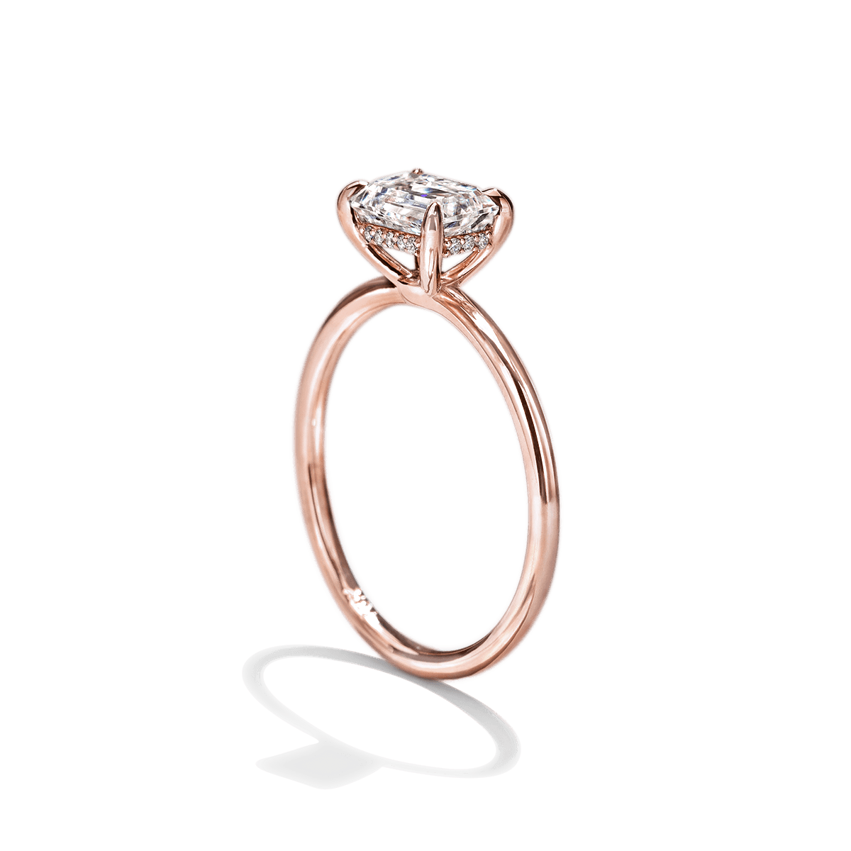 Anillo Montura Horizontal Hidden Halo - bodhana