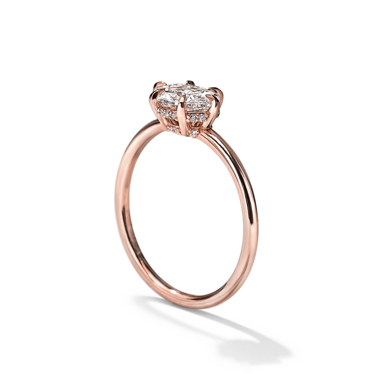 Anillo Montura Horizontal Hidden Halo - bodhana