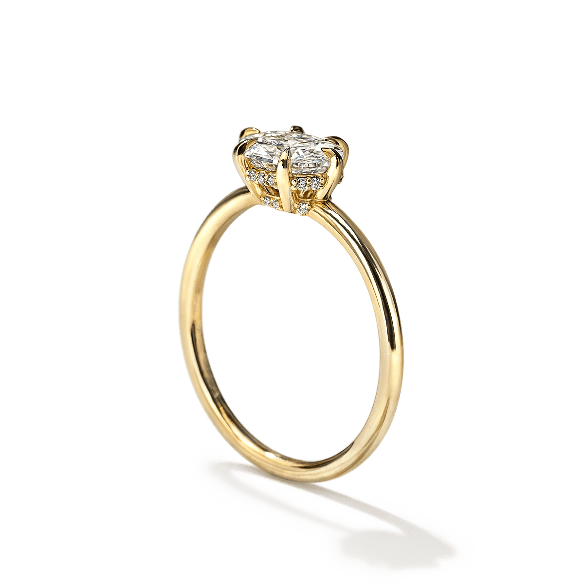 Anillo Montura Horizontal Hidden Halo - bodhana