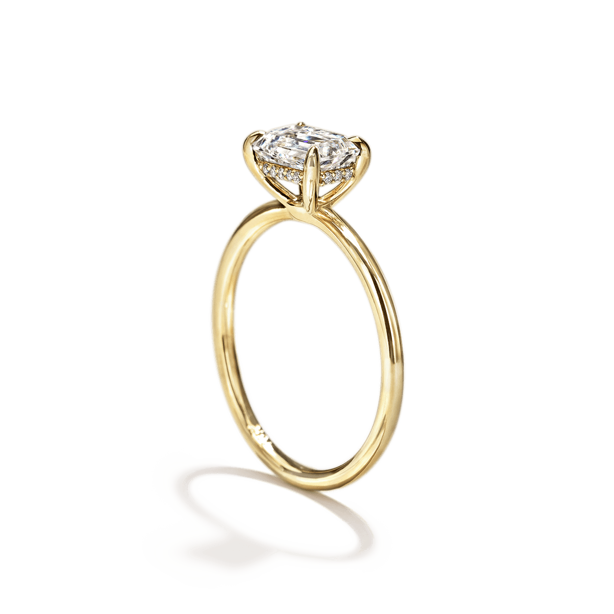 Anillo Montura Horizontal Hidden Halo - bodhana