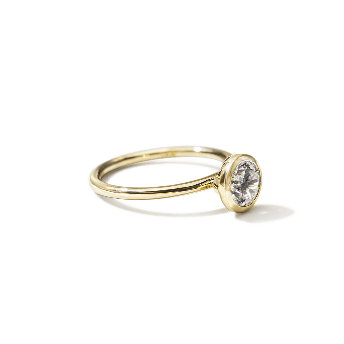 Anillo Solitario Bezel - bodhana