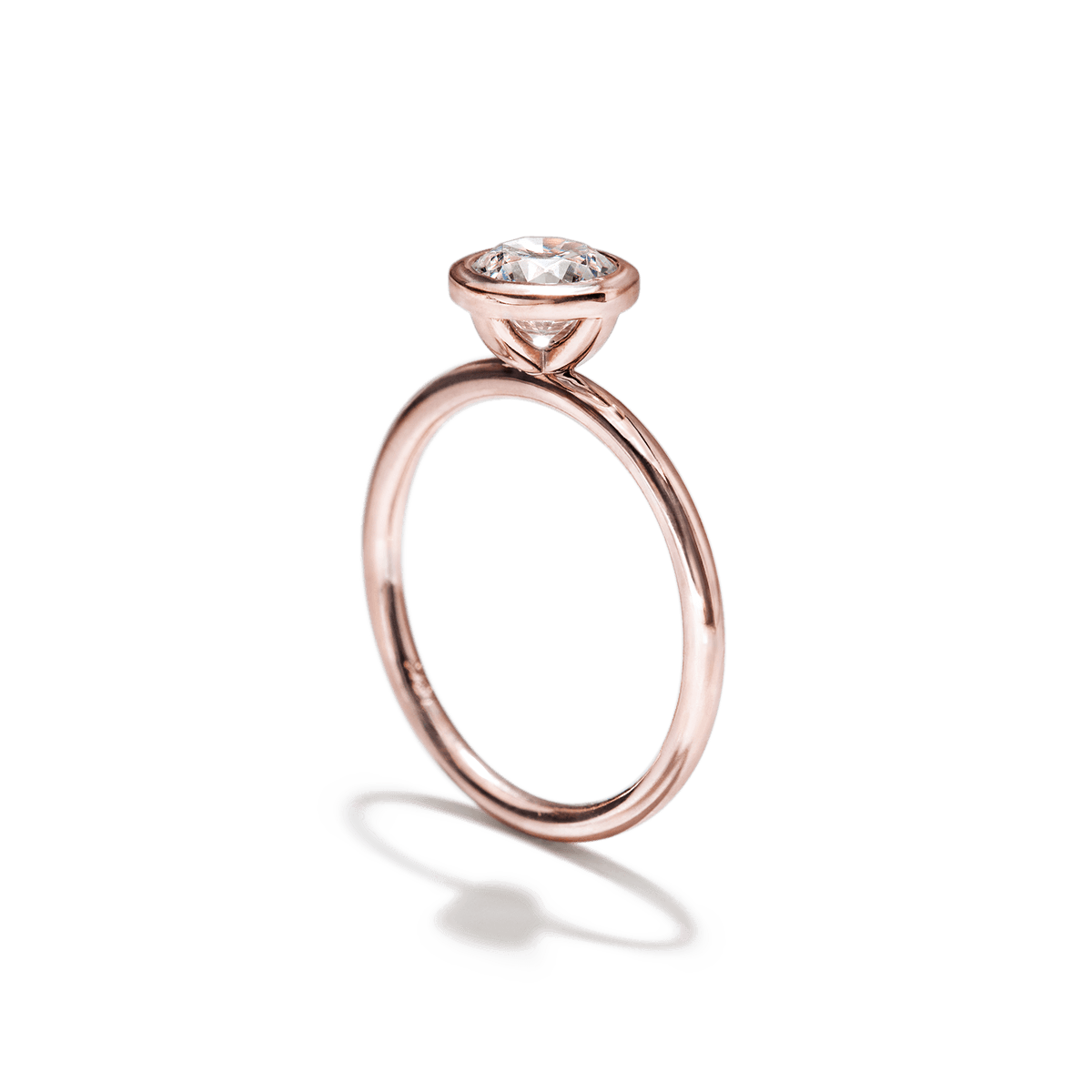 Anillo Solitario Bezel - bodhana
