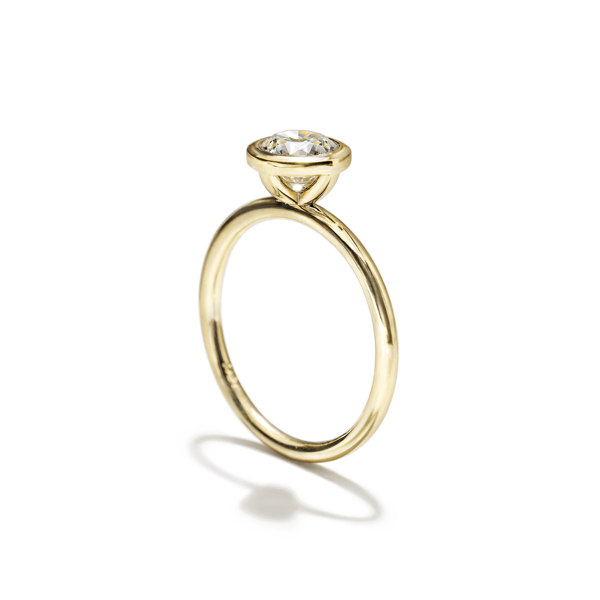 Anillo Solitario Bezel - bodhana