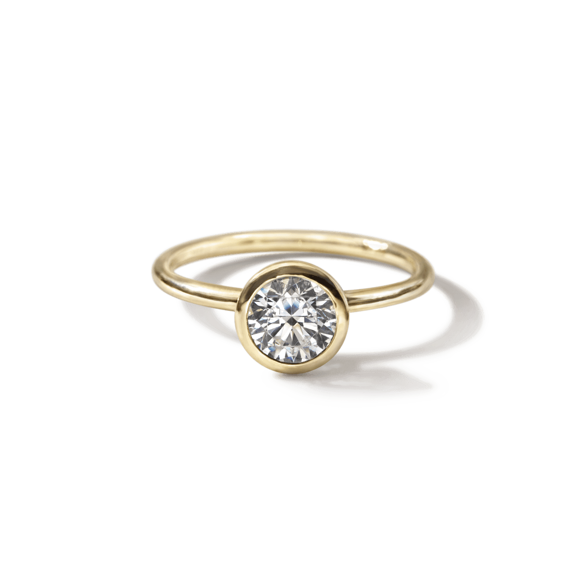 Anillo Solitario Bezel - bodhana
