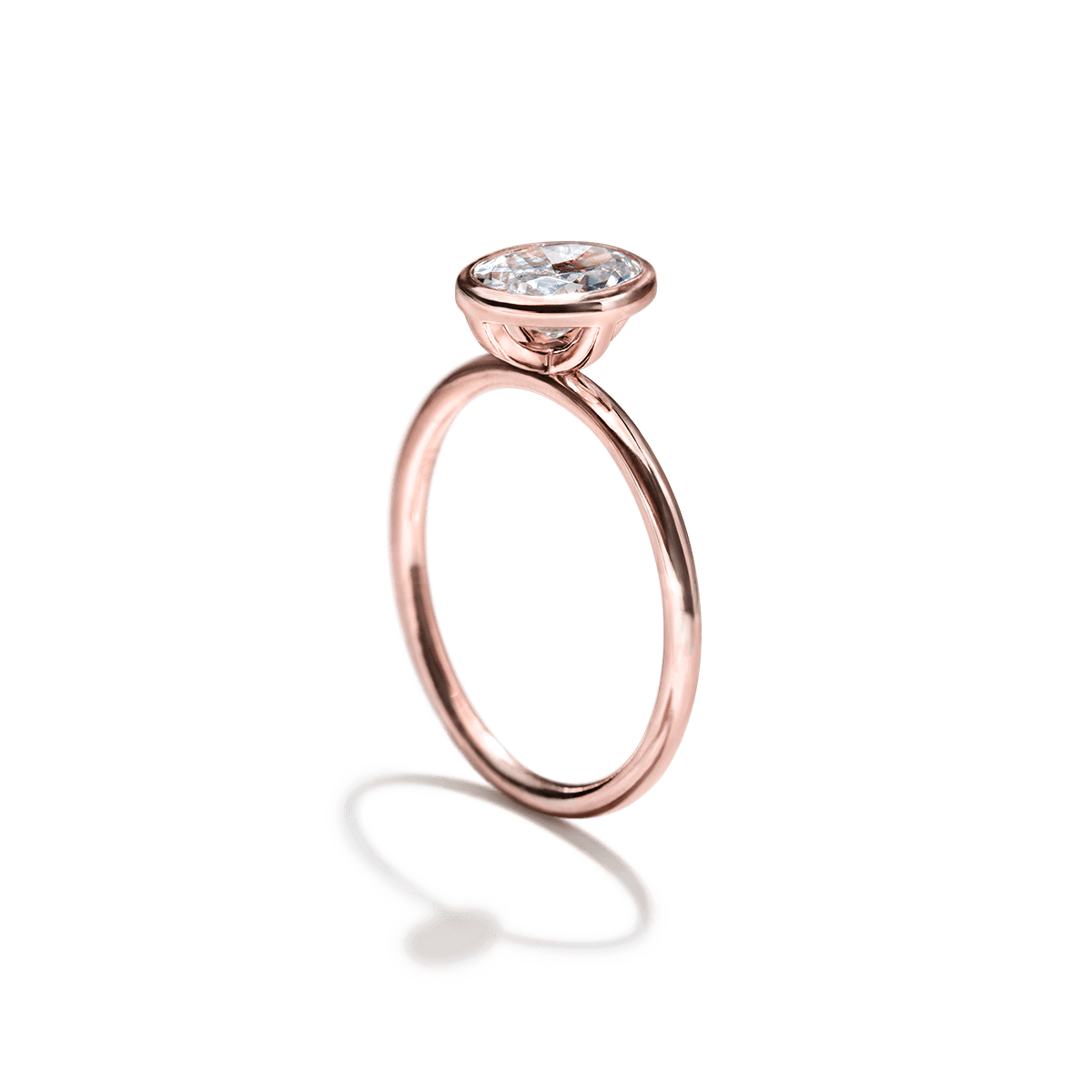 Anillo Solitario Bezel - bodhana
