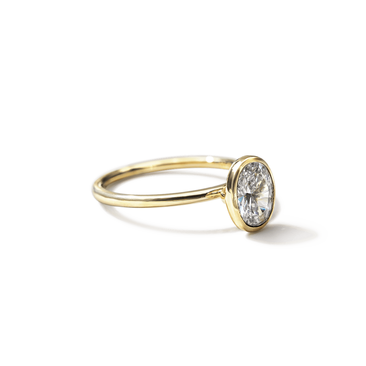 Anillo Solitario Bezel - bodhana