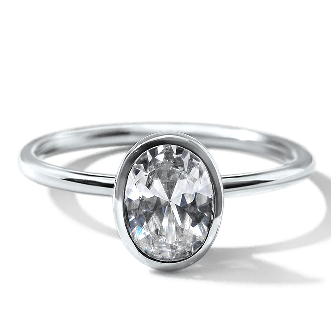 Anillo Solitario Bezel - bodhana