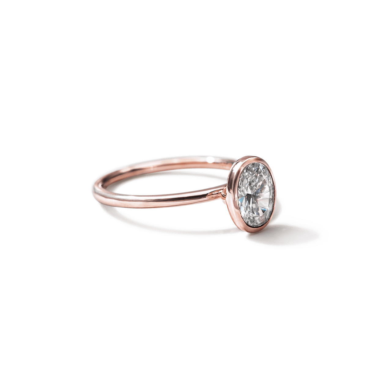 Anillo Solitario Bezel - bodhana
