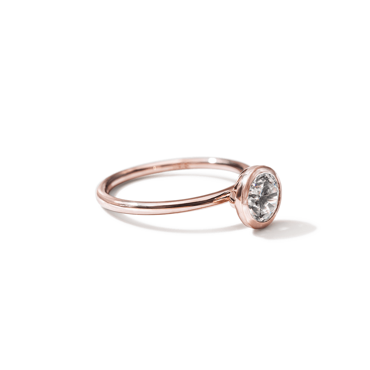 Anillo Solitario Bezel - bodhana