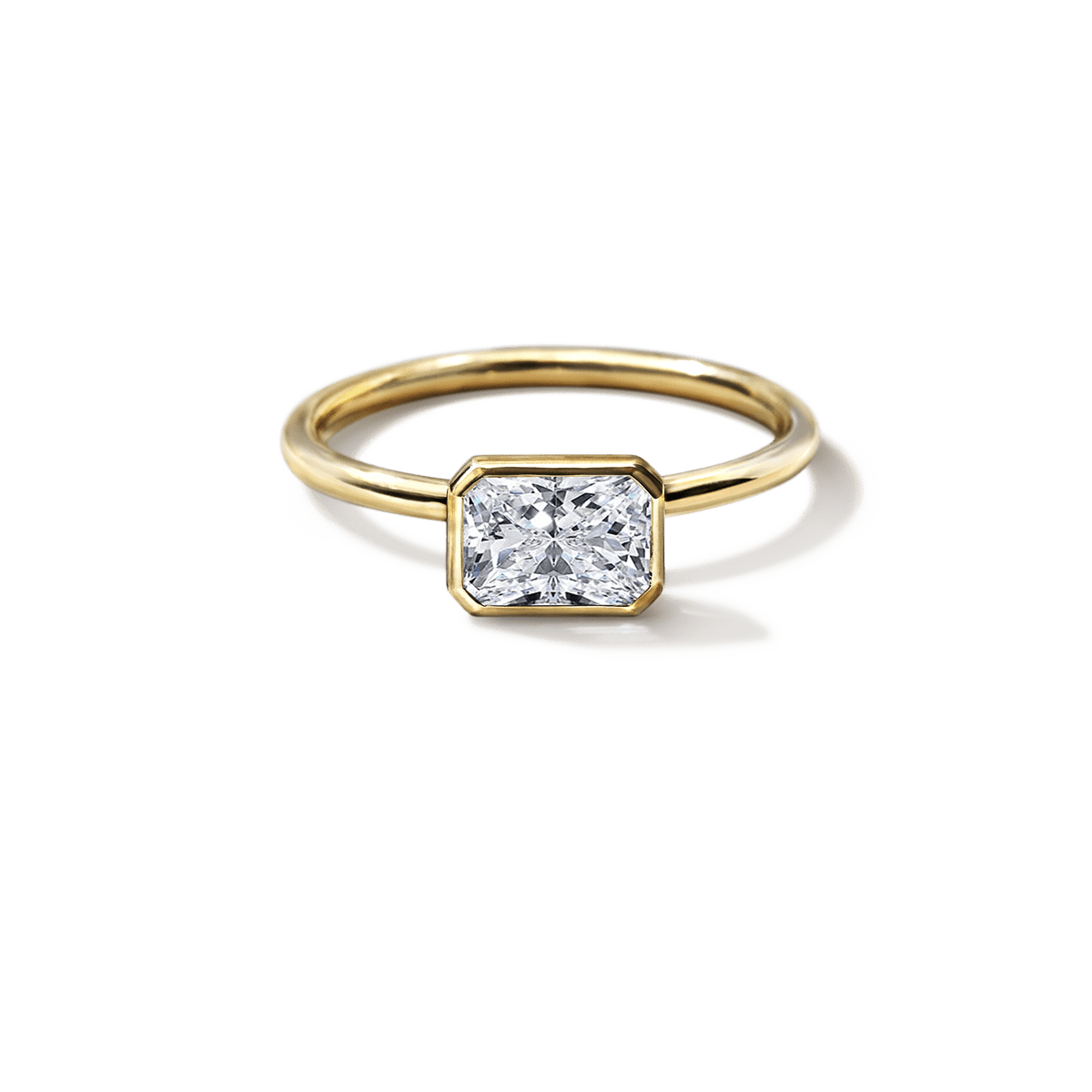 Anillo Solitario Bezel - bodhana