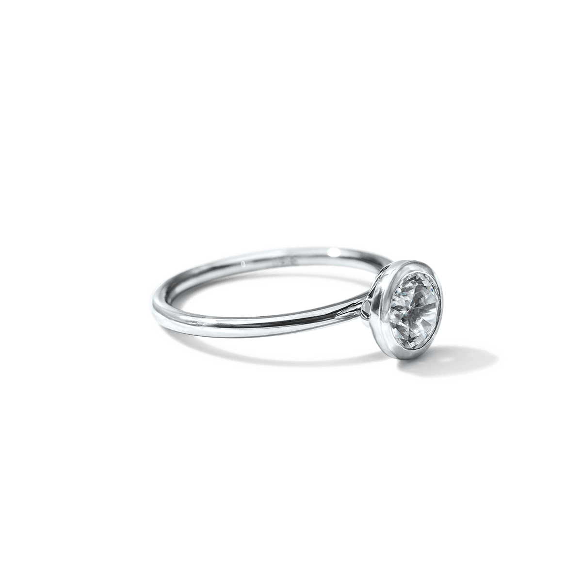 Anillo Solitario Bezel - bodhana