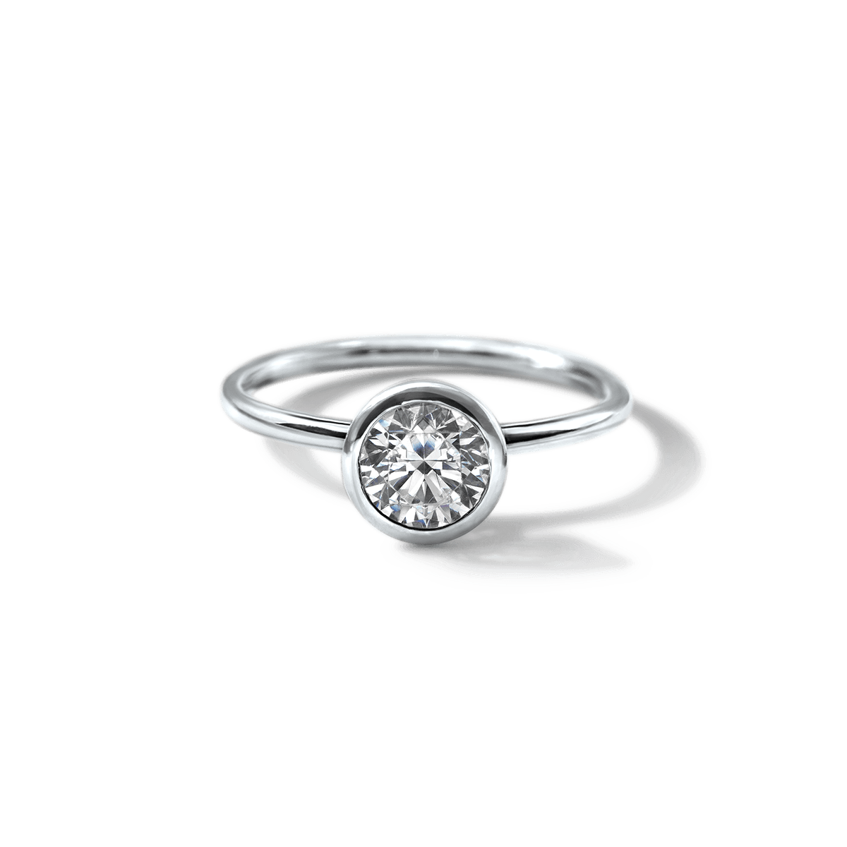 Anillo Solitario Bezel - bodhana