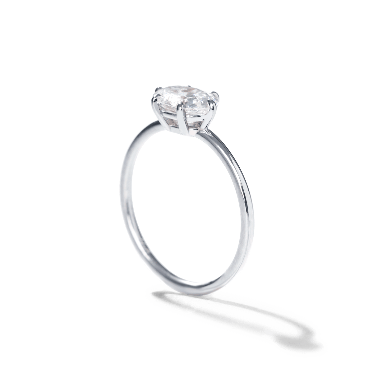 Anillo Solitario estilo "East - West" Horizontal - bodhana