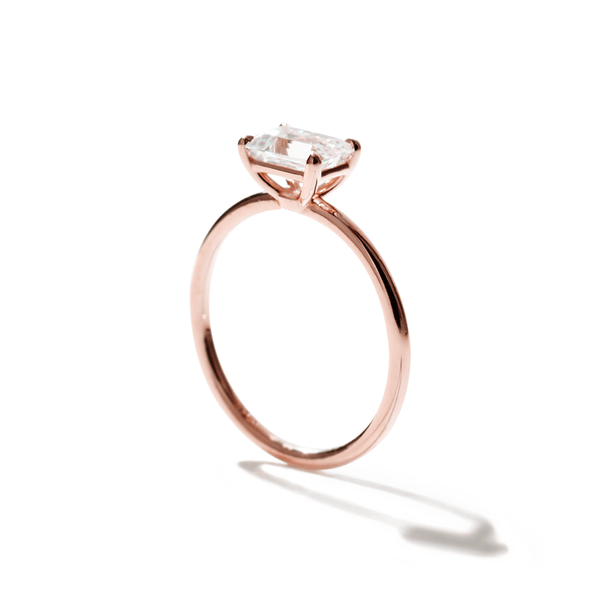 Anillo Solitario estilo "East - West" Horizontal - bodhana
