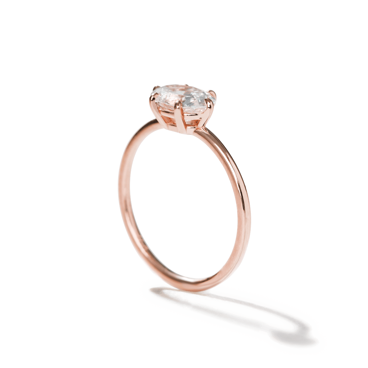 Anillo Solitario estilo "East - West" Horizontal - bodhana