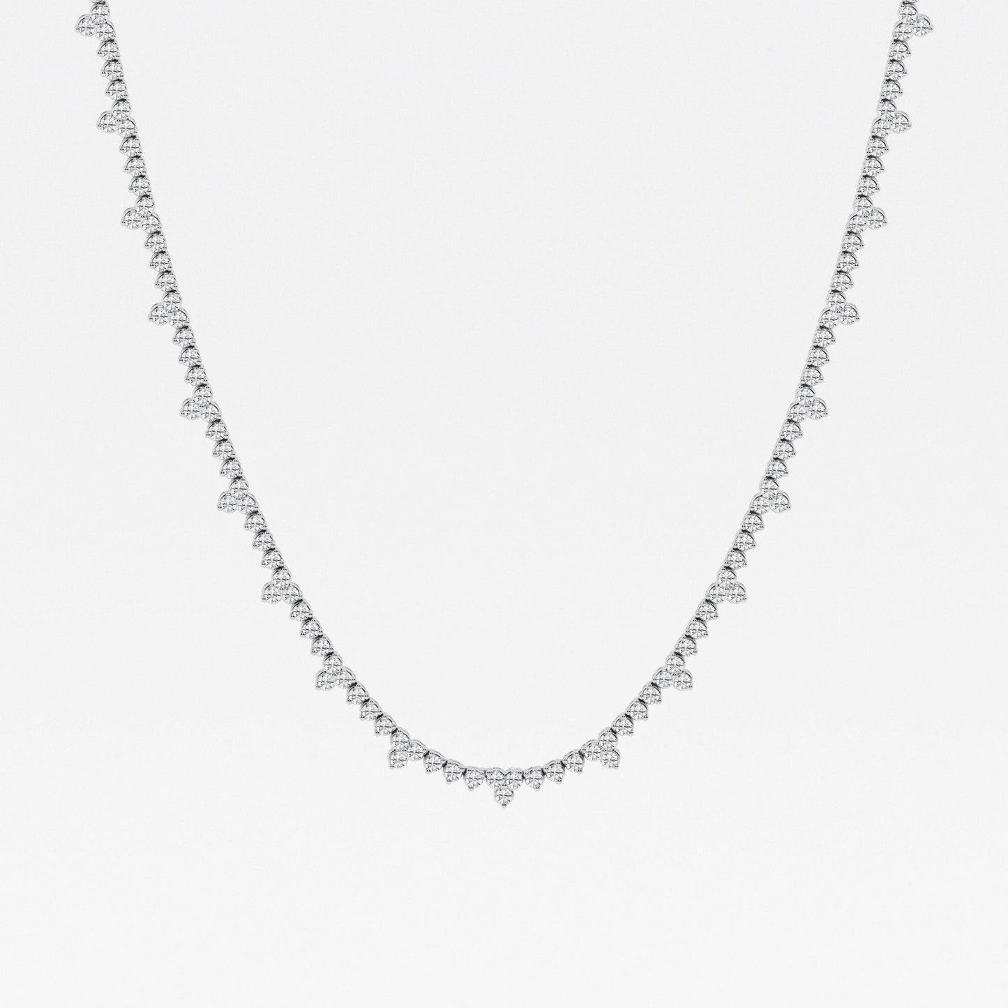 Cadena Riviera con diamantes lab de 3 ct - BODHANA