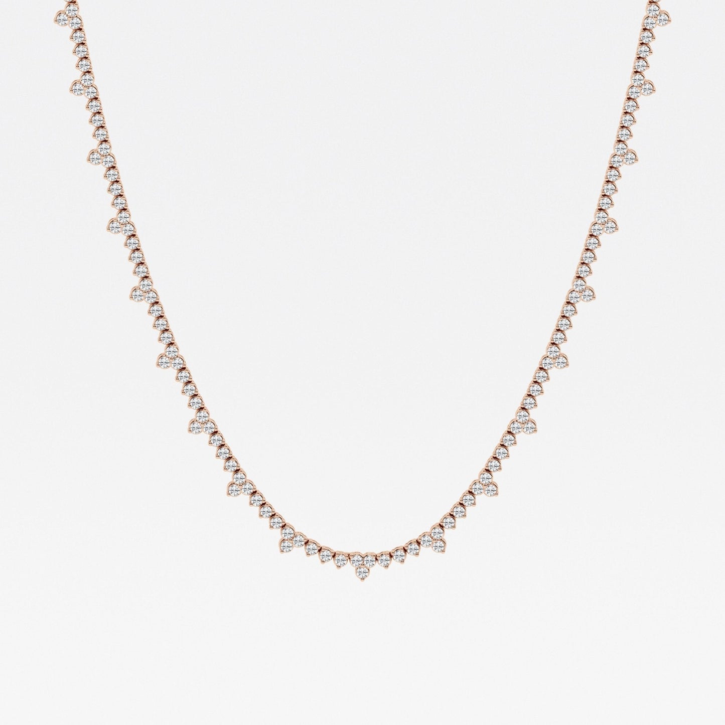 Cadena Riviera con diamantes lab de 3 ct - BODHANA