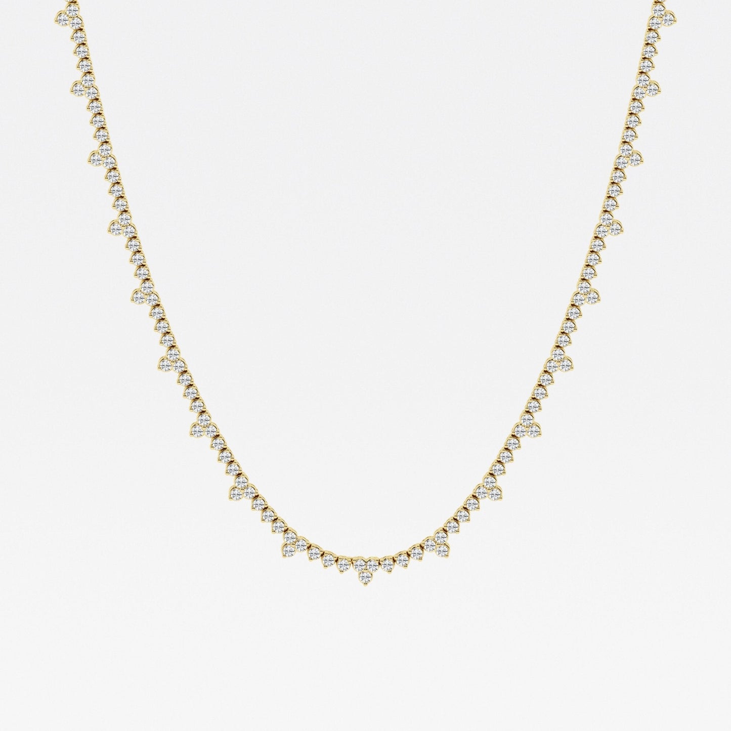 Cadena Riviera con diamantes lab de 3 ct - BODHANA