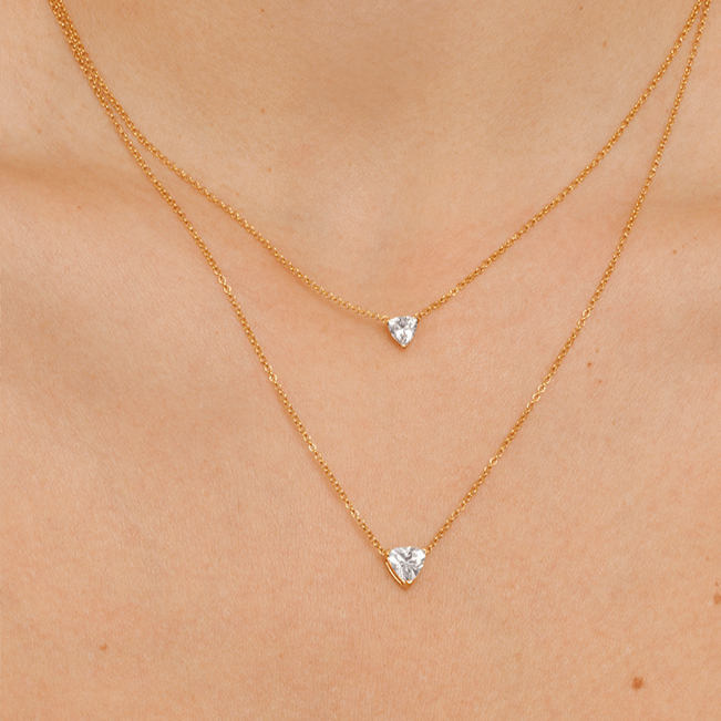 Collar con diamante Trillon - BODHANA